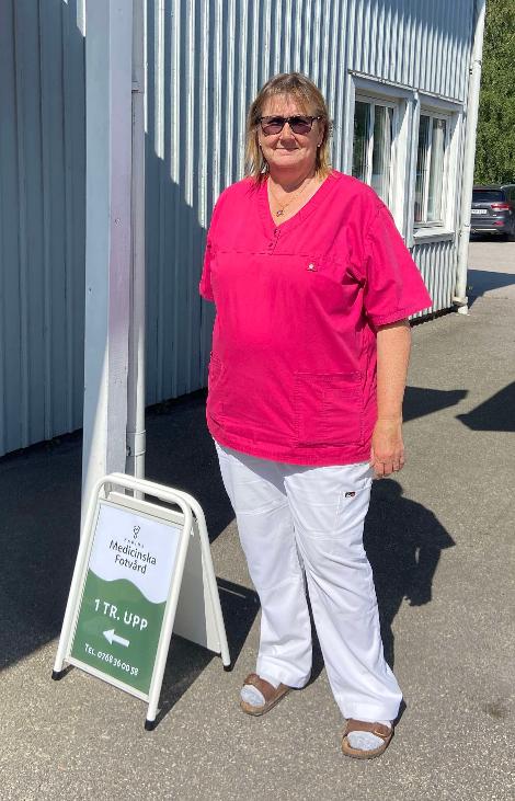 Fotvårdsspecialist Karin Hedman på Karins medicinska fotvård, tidigare Partille fotvård